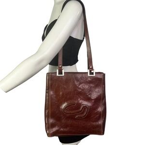 CONDOR VINTAGE BROWN LEATHER BAG  WOMEN TOTE BAG